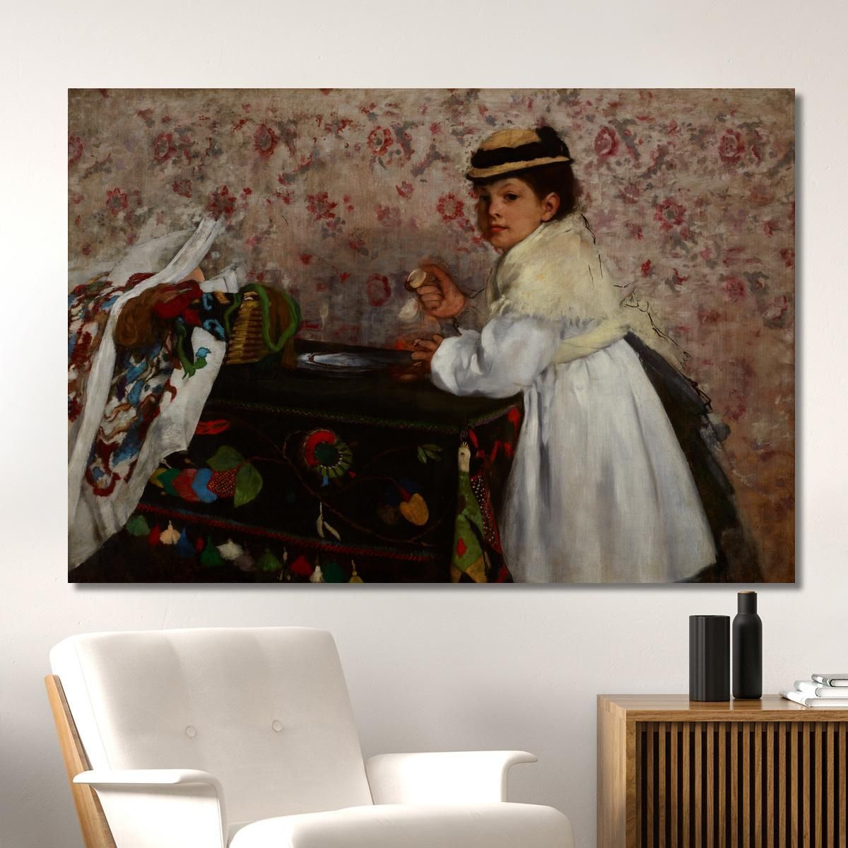 Portrait Of Mlle. Hortense Valpinçon Edgar Degas edg232 canvas print 