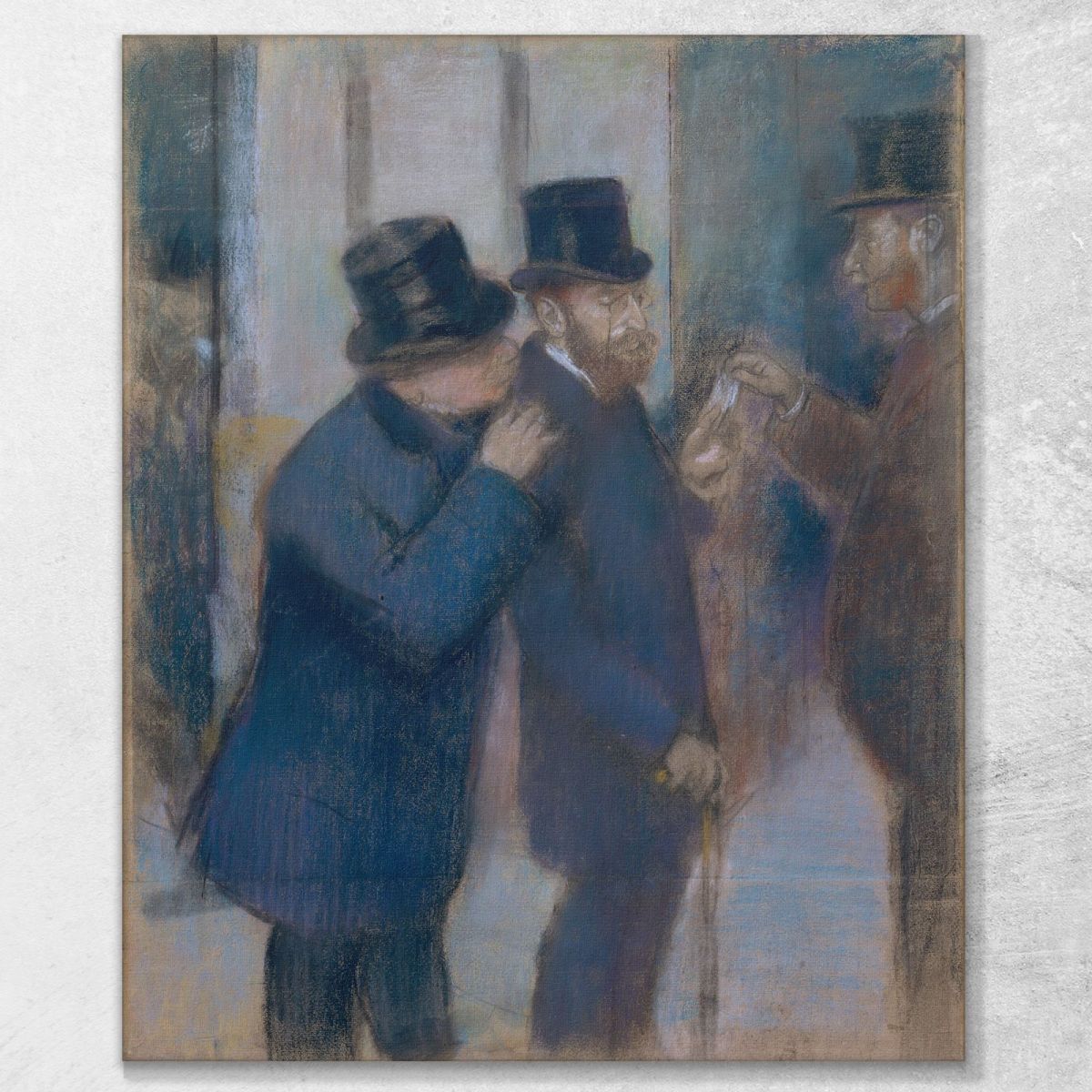 Portraits At The Stock Exchange 2 Edgar Degas edg235 canvas print 