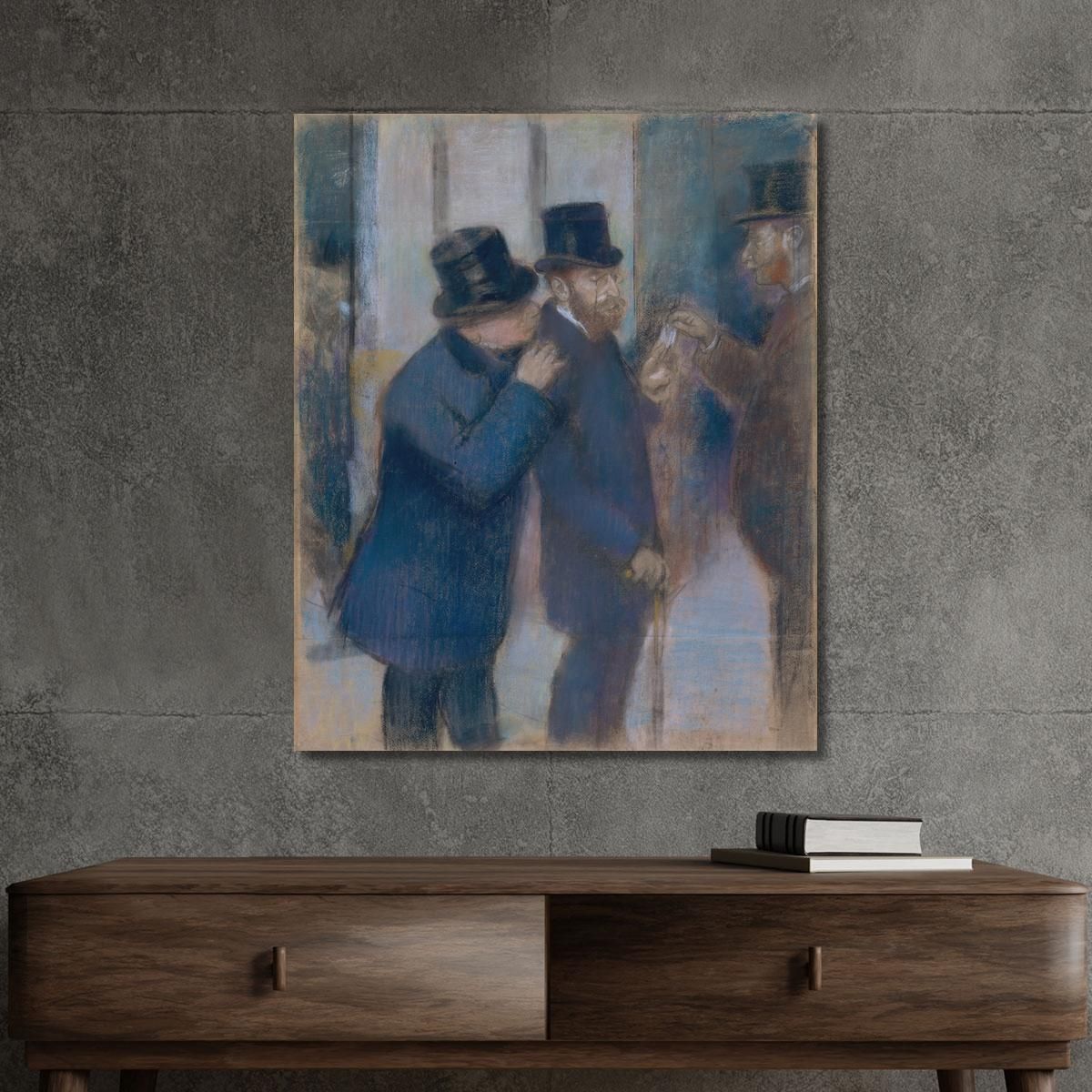 Portraits At The Stock Exchange 2 Edgar Degas edg235 canvas print 