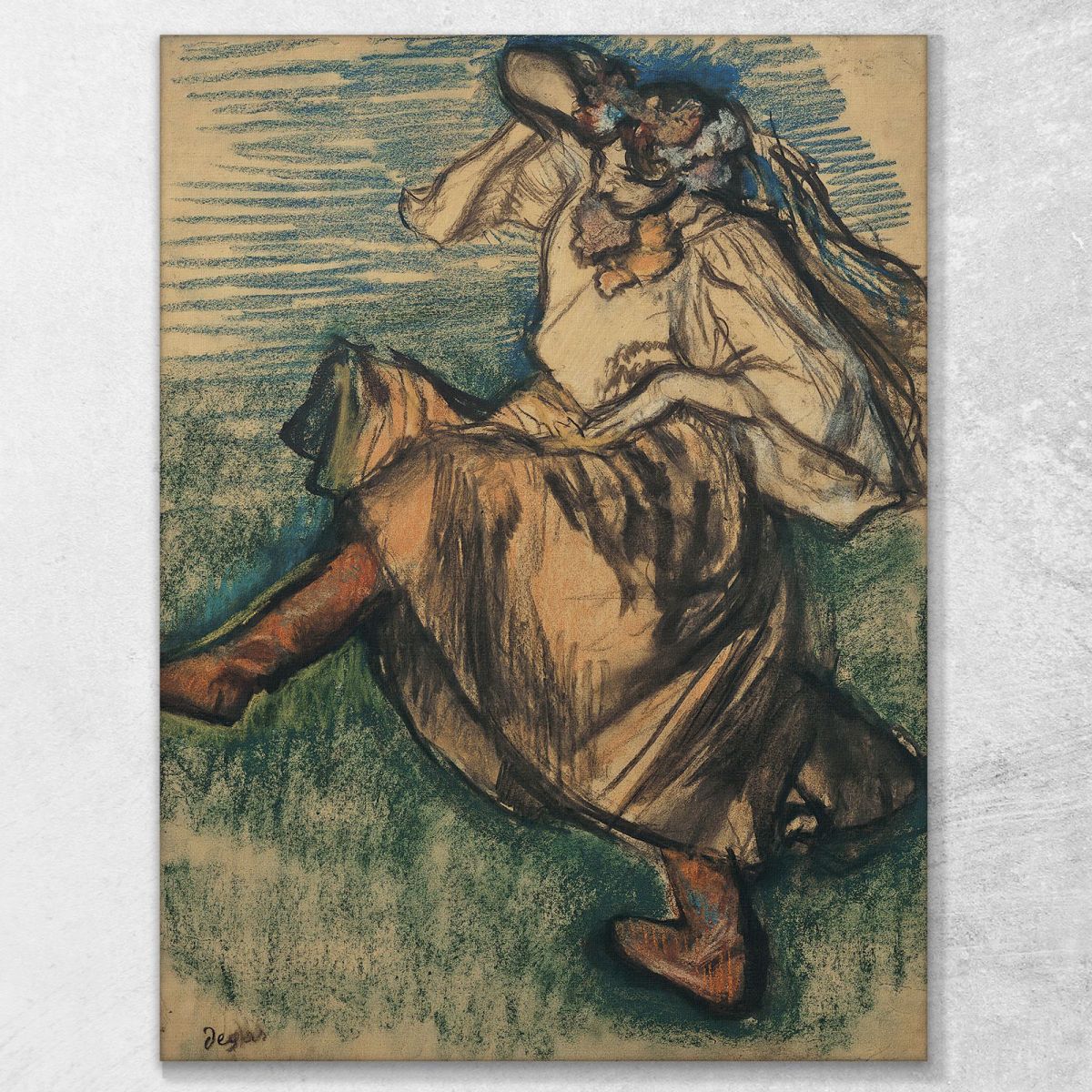 Russian Dancer Edgar Degas edg241 canvas print 