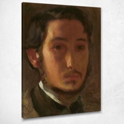 Self-Portrait With White Collar Edgar Degas edg245 canvas print 