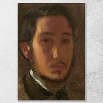 Self-Portrait With White Collar Edgar Degas edg245 canvas print 