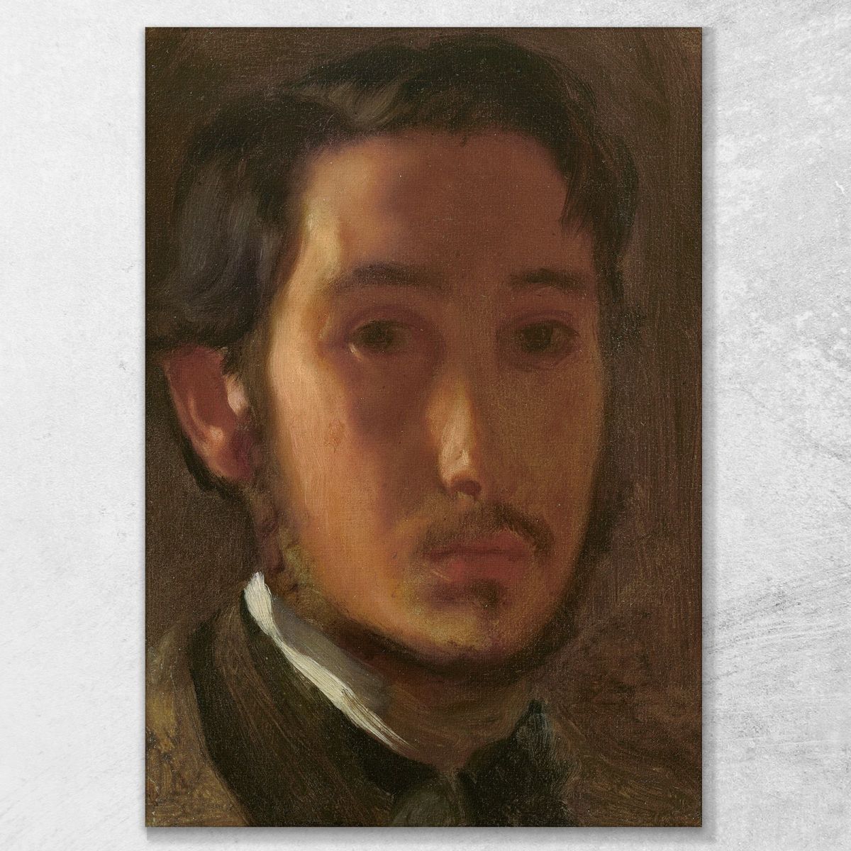 Self-Portrait With White Collar Edgar Degas edg245 canvas print 