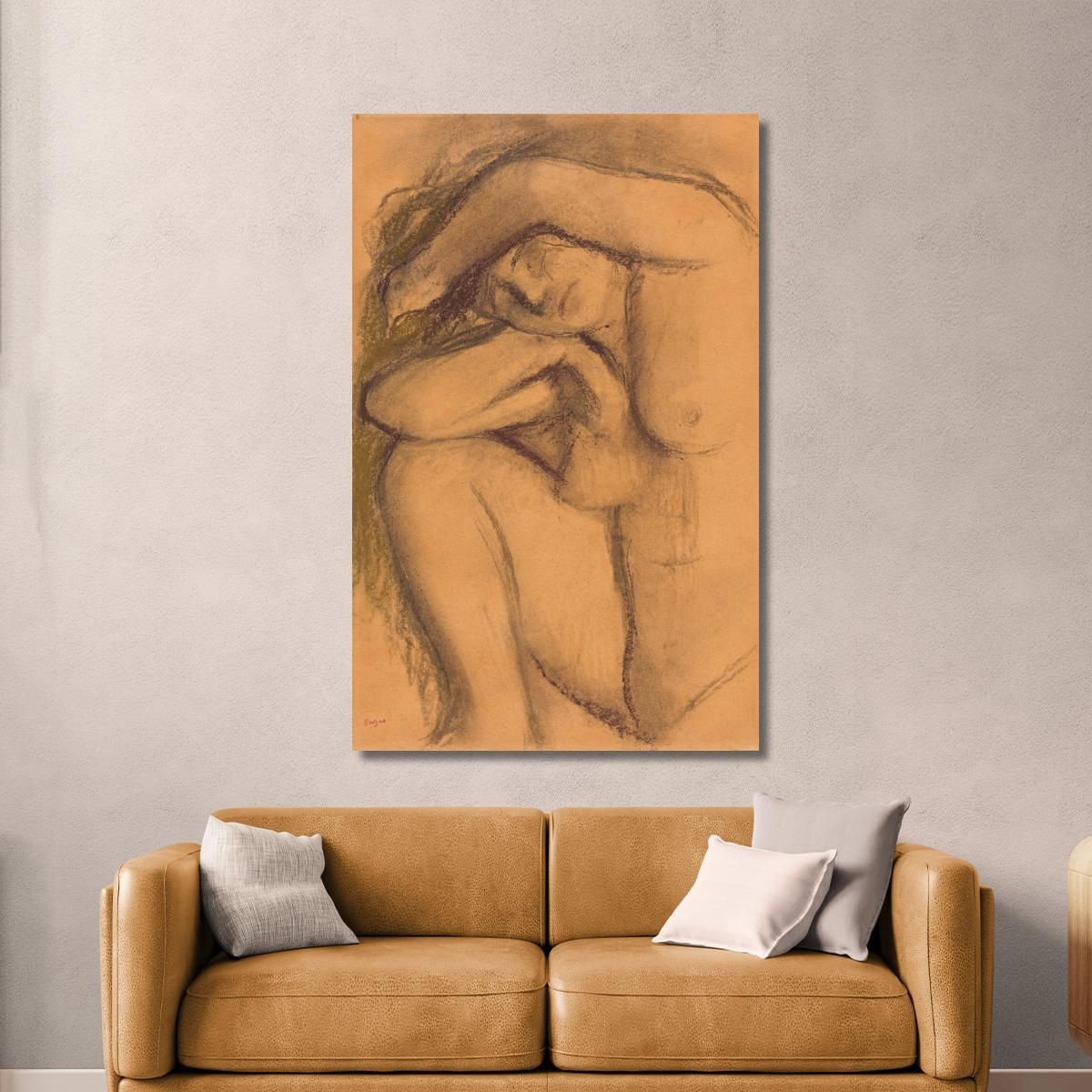 Study Of The Nude Edgar Degas edg253 canvas print 