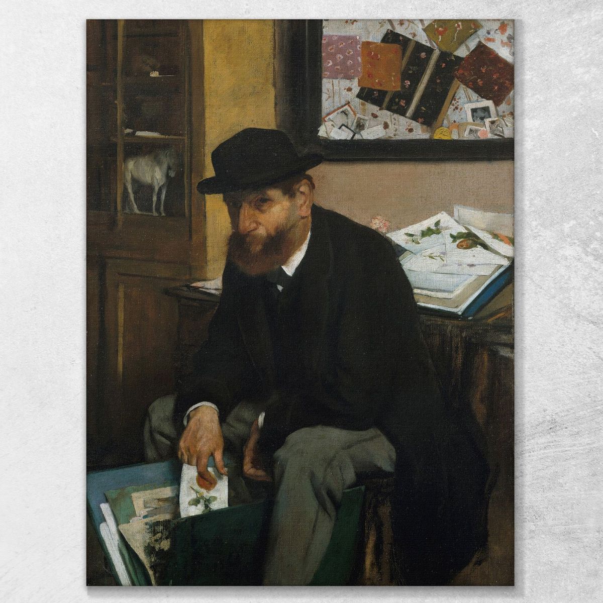 The Collector Of Prints Edgar Degas edg262 canvas print 