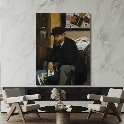 The Collector Of Prints Edgar Degas edg262 canvas print 