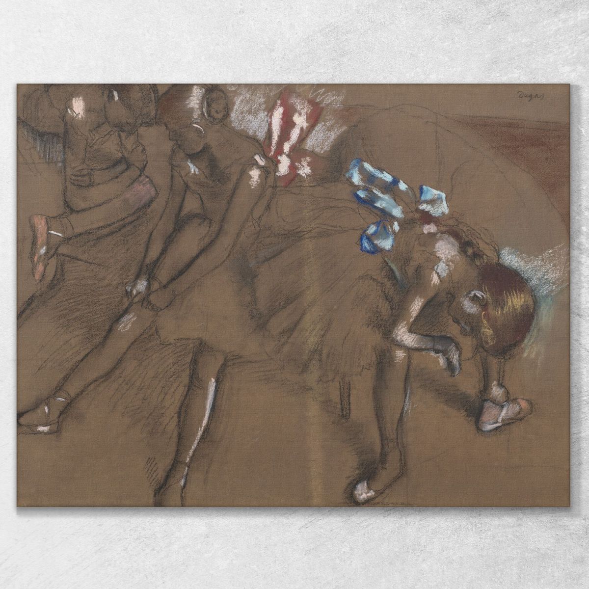 Three Dancers Resting Edgar Degas edg275 canvas print 