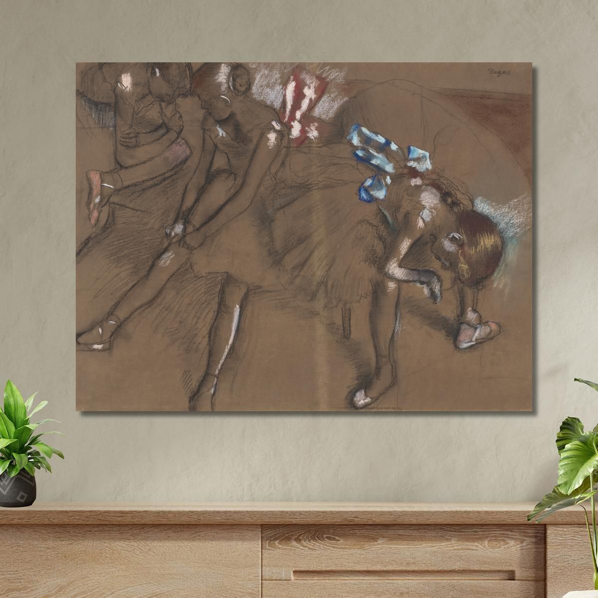Three Dancers Resting Edgar Degas edg275 canvas print 