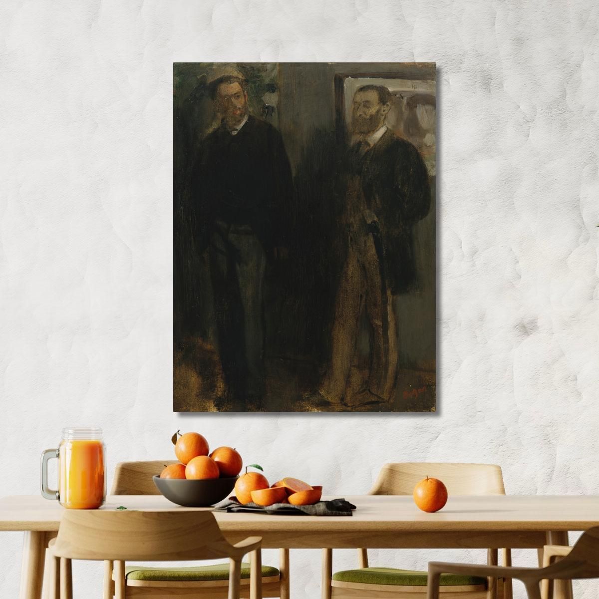 Two Men Edgar Degas edg285 canvas print 