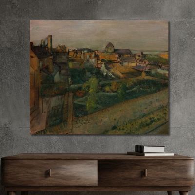View Of Saint-Valéry-Sur-Somme Edgar Degas edg289 canvas print 