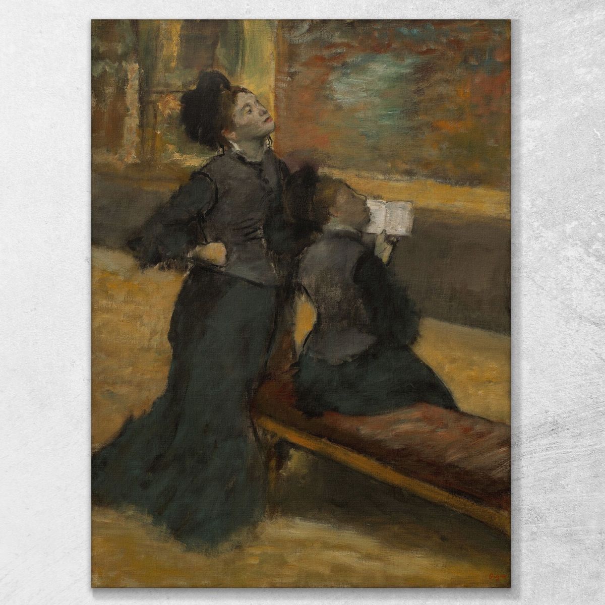 Visit To A Museum Edgar Degas edg291 canvas print 