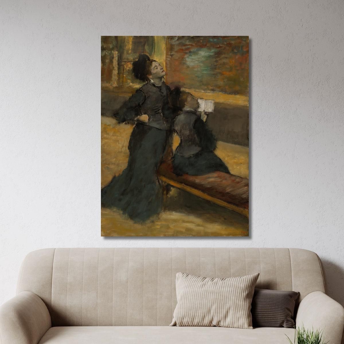 Visit To A Museum Edgar Degas edg291 canvas print 