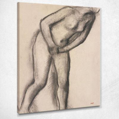 Nude Study Edgar Degas edg301 canvas print 