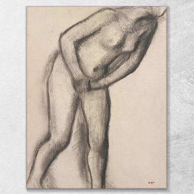 Nude Study Edgar Degas edg301 canvas print 