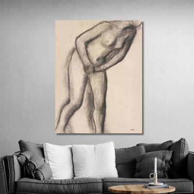 Nude Study Edgar Degas edg301 canvas print 