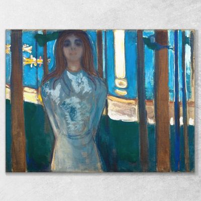 The Summer Night Voice Edvard Munch, em10 ภาพพิมพ์บนผ้าใบแคนวาส