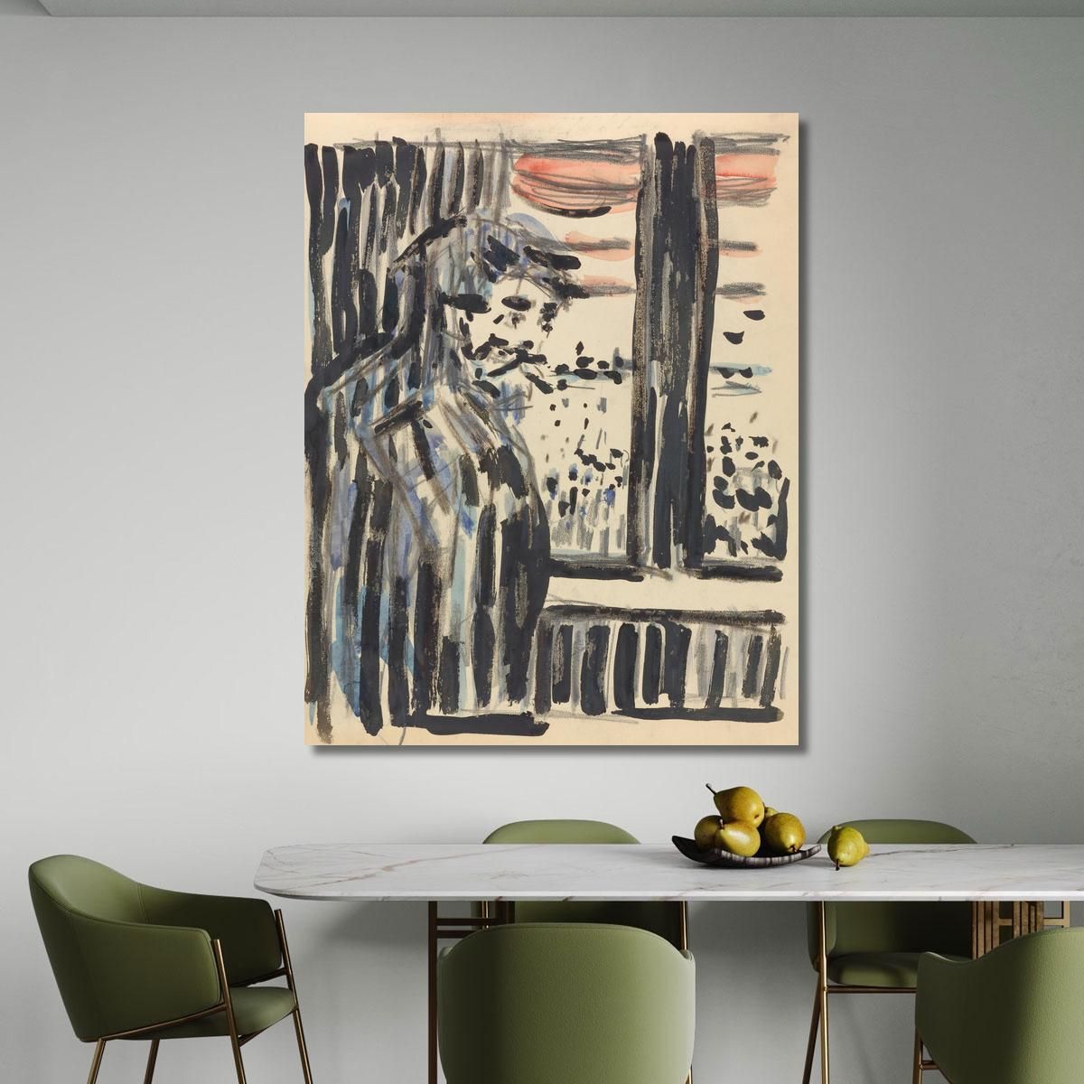 Standing Figure Edvard Munch, em19 canvas print