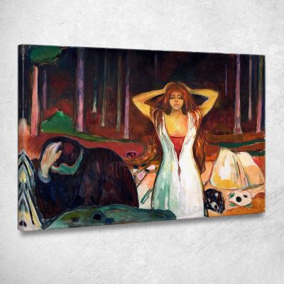 Dust Edvard Munch, em24 canvas print