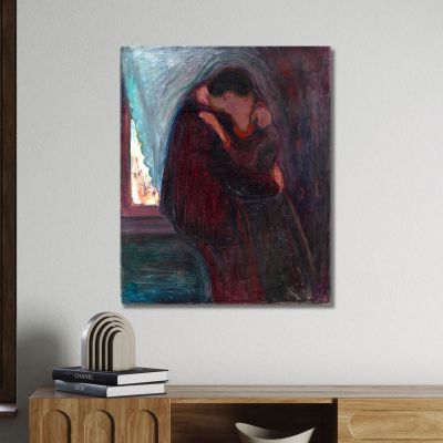 The Kiss Edvard Munch em30 canvas print 