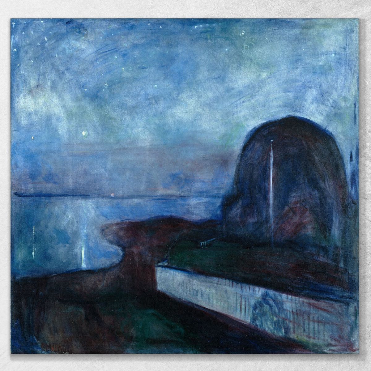 Starry Night Edvard Munch em37 canvas print 