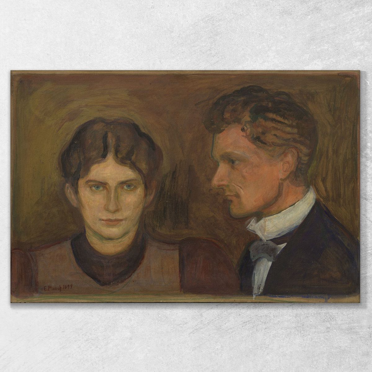 Aase And Harald Nørregaard Edvard Munch, em39 canvas print