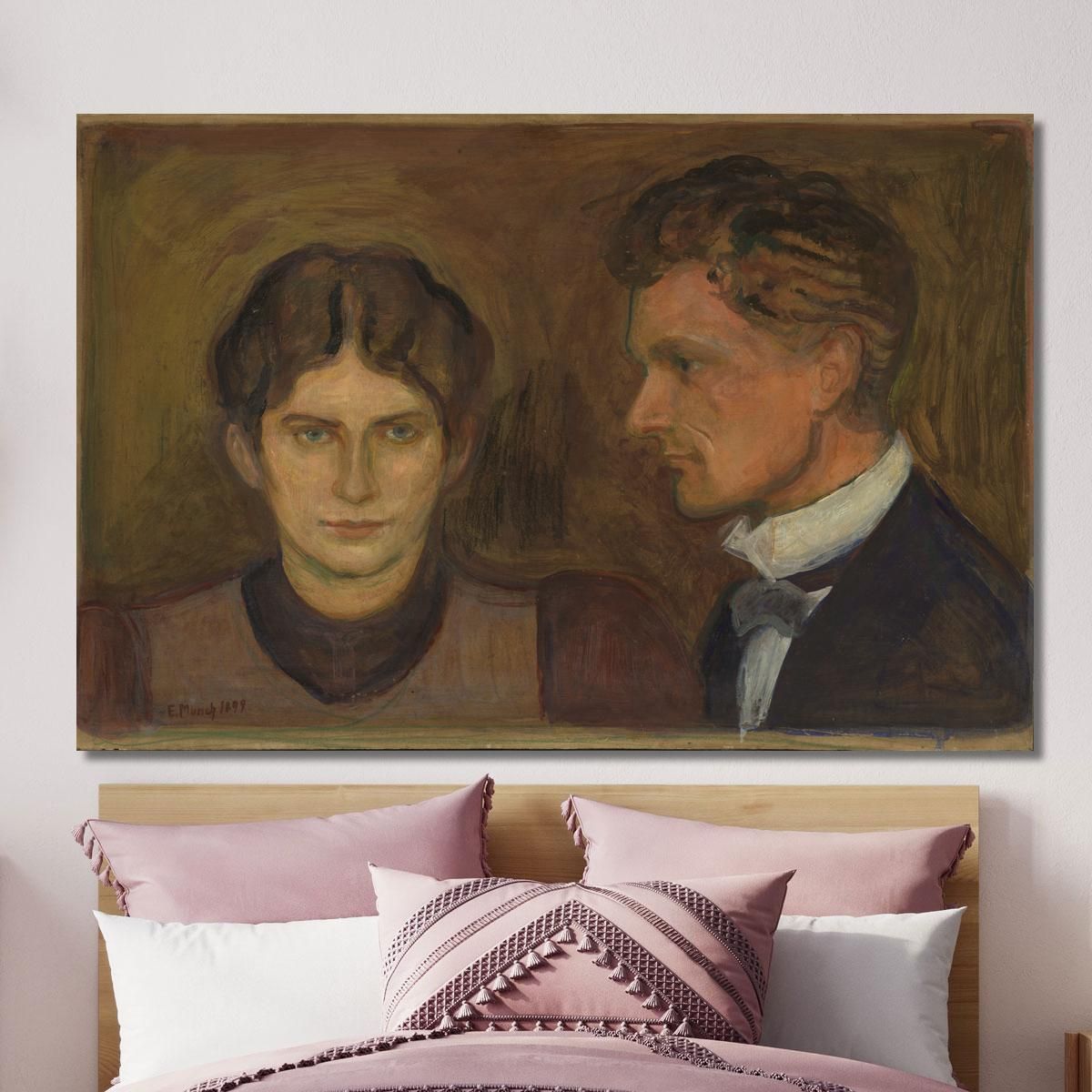 Aase And Harald Nørregaard Edvard Munch, em39 canvas print