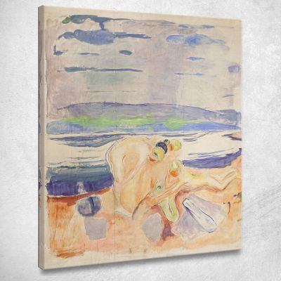 Alma Mater Exploring Children Edvard Munch, em46 canvas print