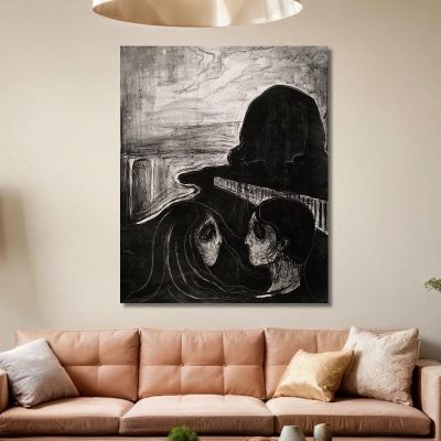 Attraction I Edvard Munch, em55 canvas print