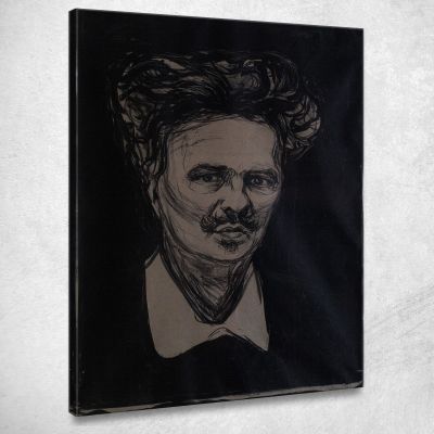 August Strindberg Edvard Munch, em56 canvas print