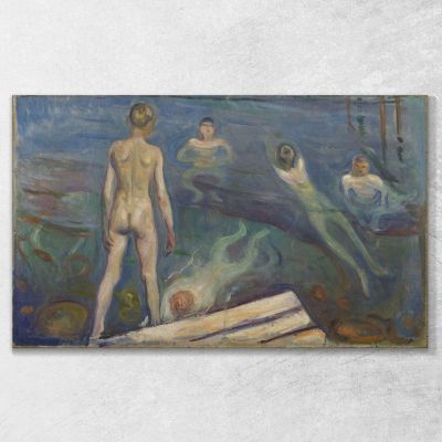 Bathing Boys Edvard Munch, em58 canvas print