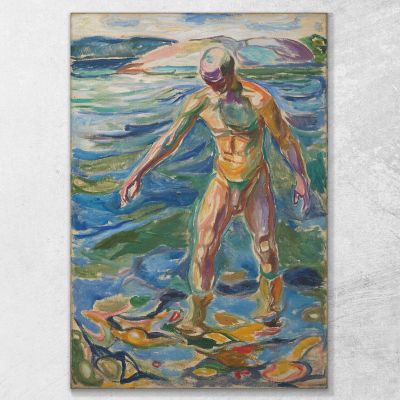 Bathing Man Edvard Munch, em60 canvas print