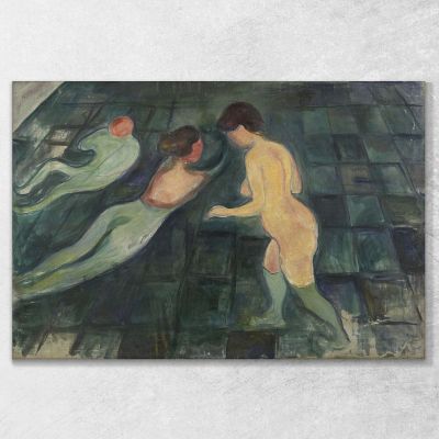 Bathing Women Edvard Munch, em66 ภาพพิมพ์บนผ้าใบแคนวาส