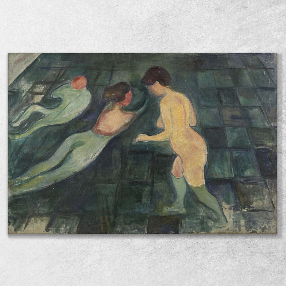 Bathing Women Edvard Munch, em66 ภาพพิมพ์บนผ้าใบแคนวาส