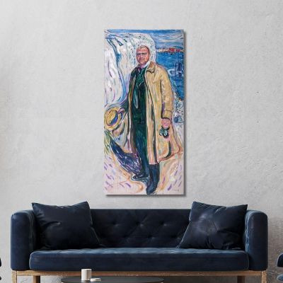 Christian Gierlöff Author Edvard Munch em81 canvas print 