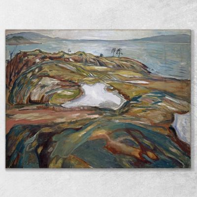 Coastal Landscape Edvard Munch, em83 ภาพพิมพ์บนผ้าใบแคนวาส