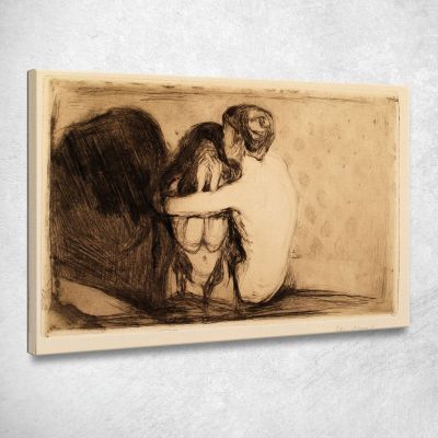 Consolation Edvard Munch, em84 canvas print