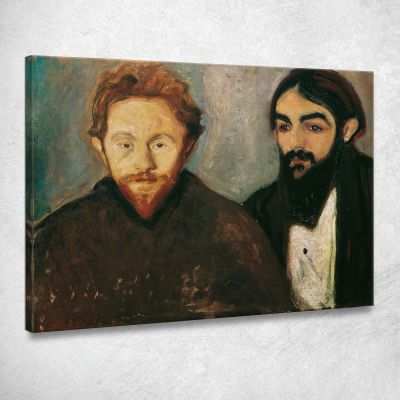 The Painter Paul Herrmann And The Doctor Paul Contard Edvard Munch, em92 canvas print