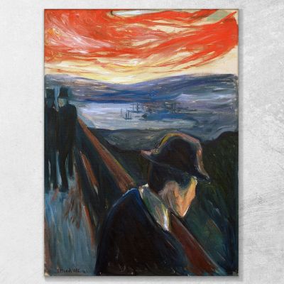 Despair 2 Edvard Munch, em93 canvas print