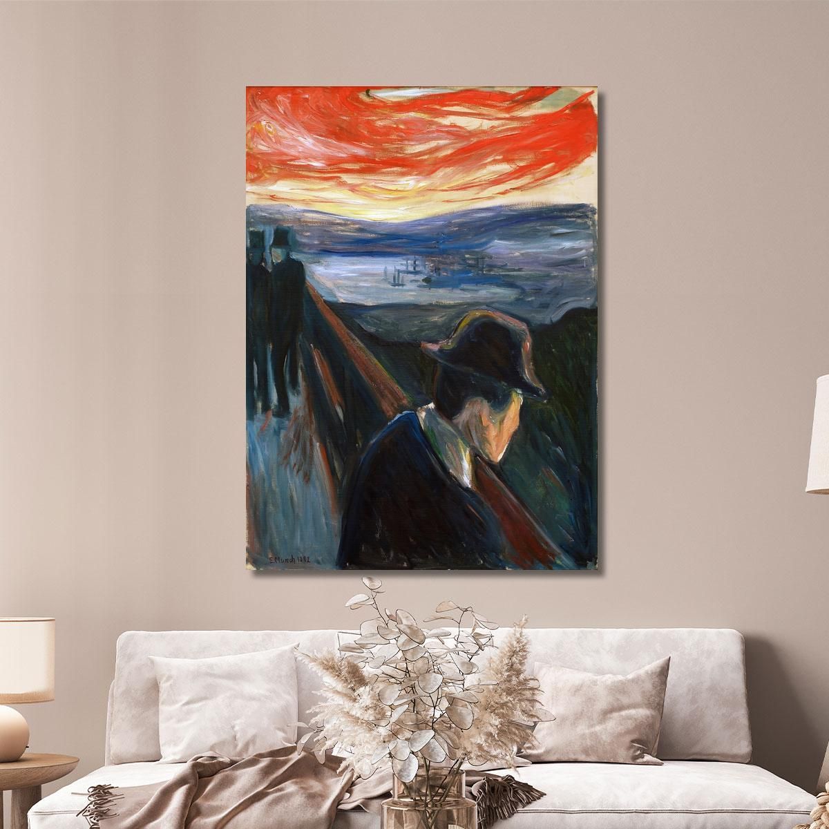 Despair 2 Edvard Munch, em93 canvas print