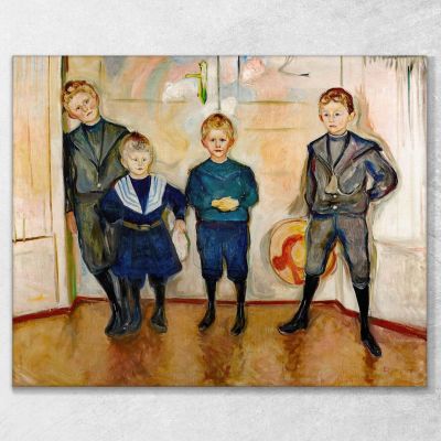 Dr. Linde S Sons Edvard Munch, em96 ภาพพิมพ์บนผ้าใบแคนวาส