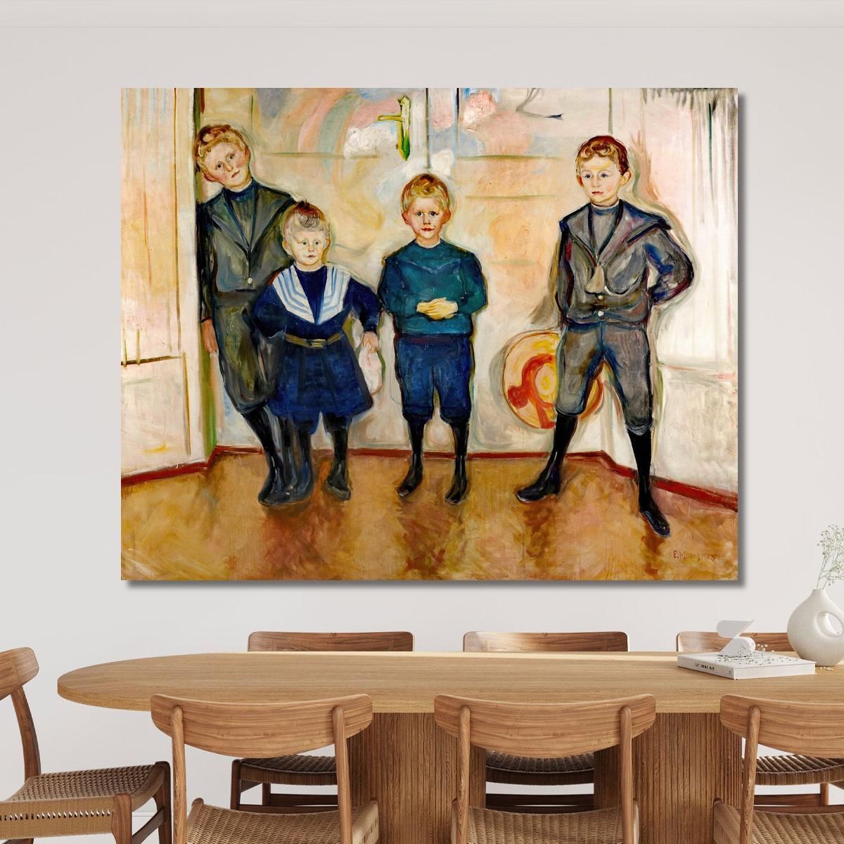 Dr. Linde S Sons Edvard Munch, em96 canvas print