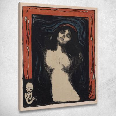 Madonna Edvard Munch, em99 canvas print