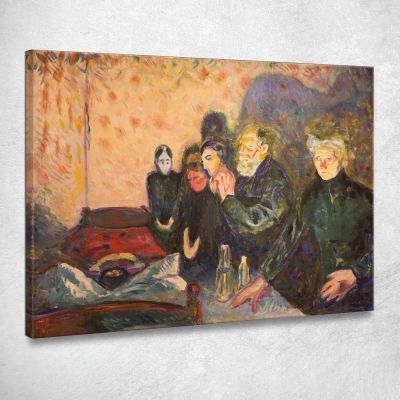 Dodskamp Edvard Munch, em100 canvas print