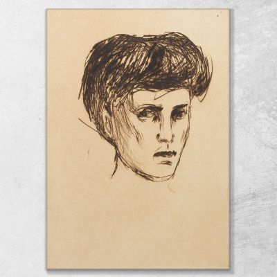 Frauenkopf Edvard Munch, em120 canvas print