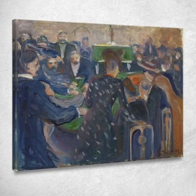 Gamblers In Monte Carlo Edvard Munch, em124 canvas print