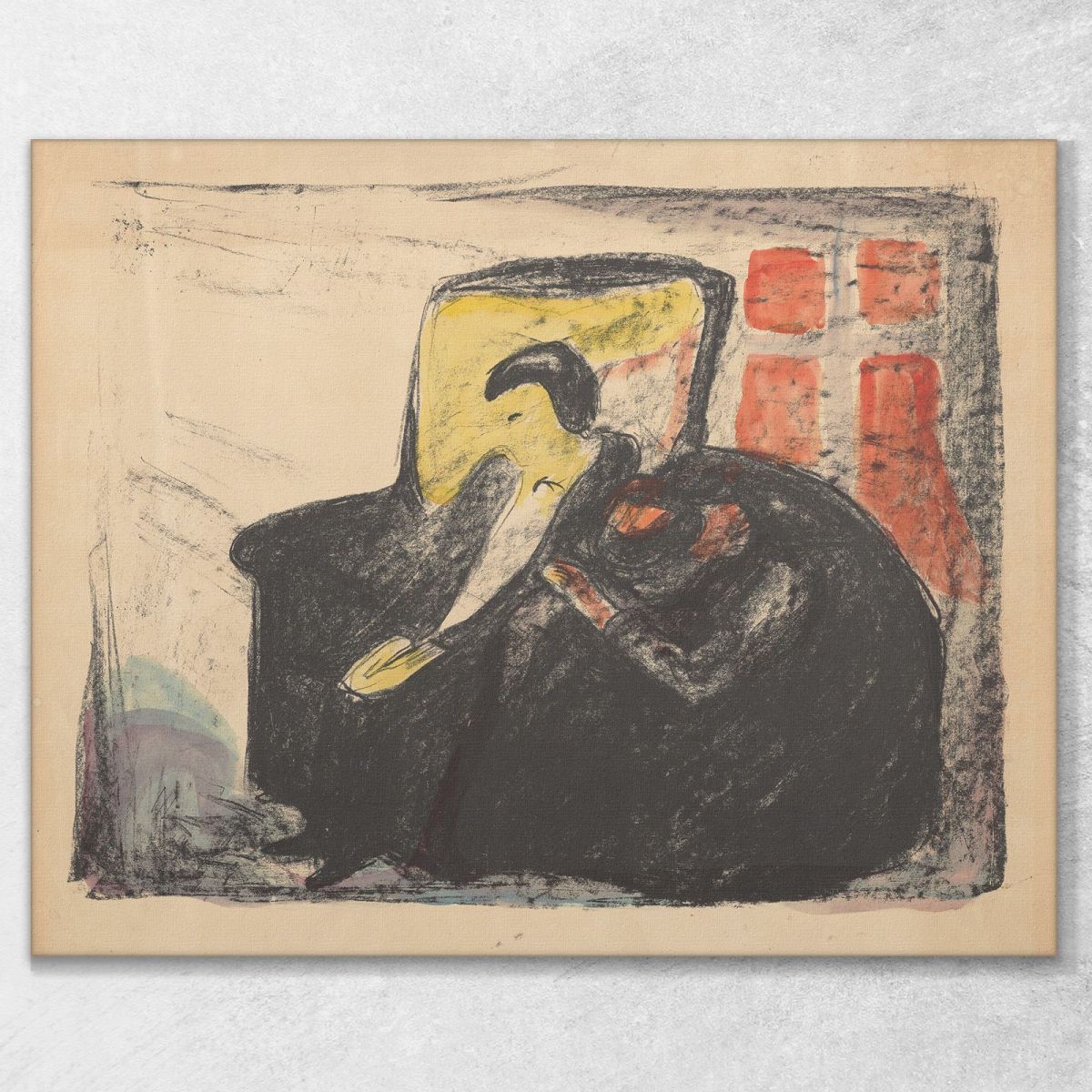 Ghosts Osvald Edvard Munch, em127 canvas print