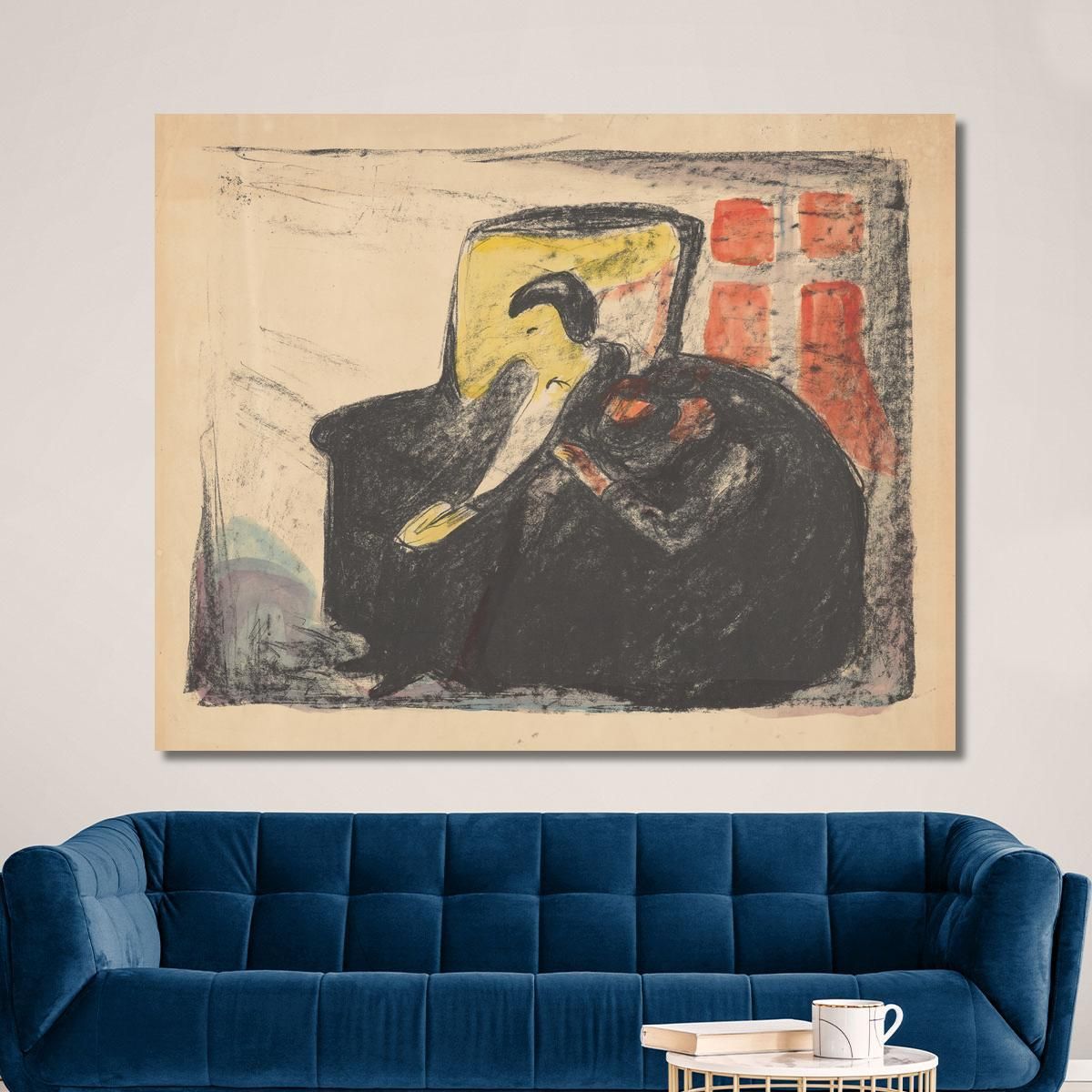 Ghosts Osvald Edvard Munch, em127 canvas print