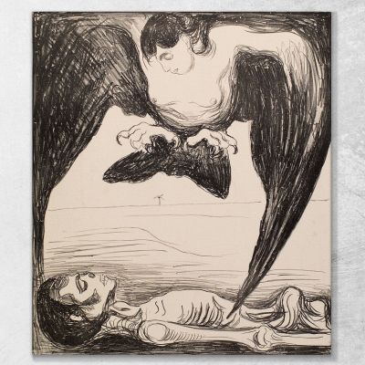 Harpy Edvard Munch, em134 canvas print