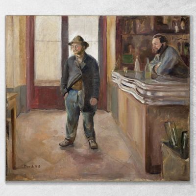 In The Tavern Edvard Munch, em149 canvas print