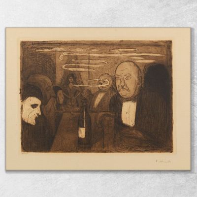 Kristiania-Boheme Ii Edvard Munch em167 canvas print 